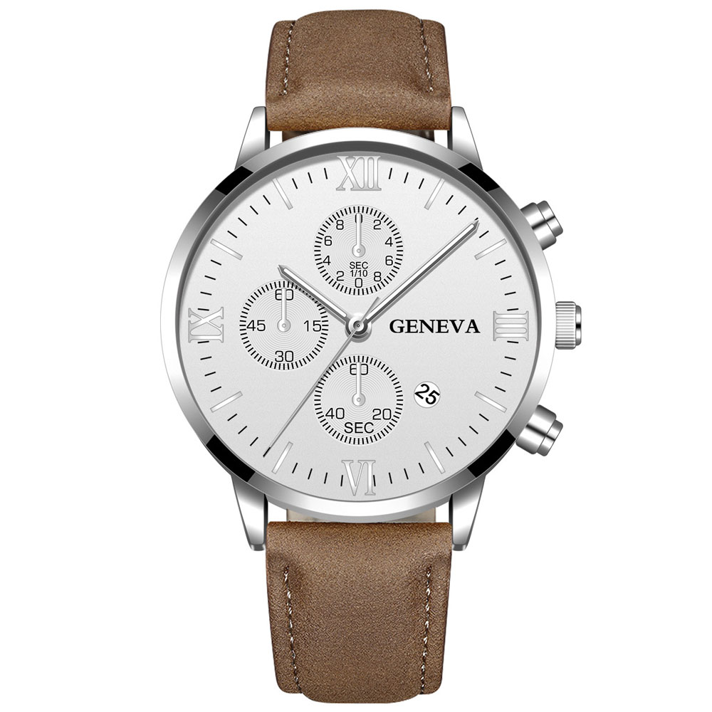 Luxury Watch Top 10 - Cenevre Moda Erkekler Tarih Alaşım Kasa
