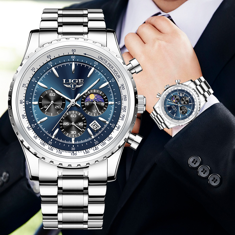 LIGE marka lüks kuvars adam iz - Luxury Watch Magazine incelemesi ve fiyatı
