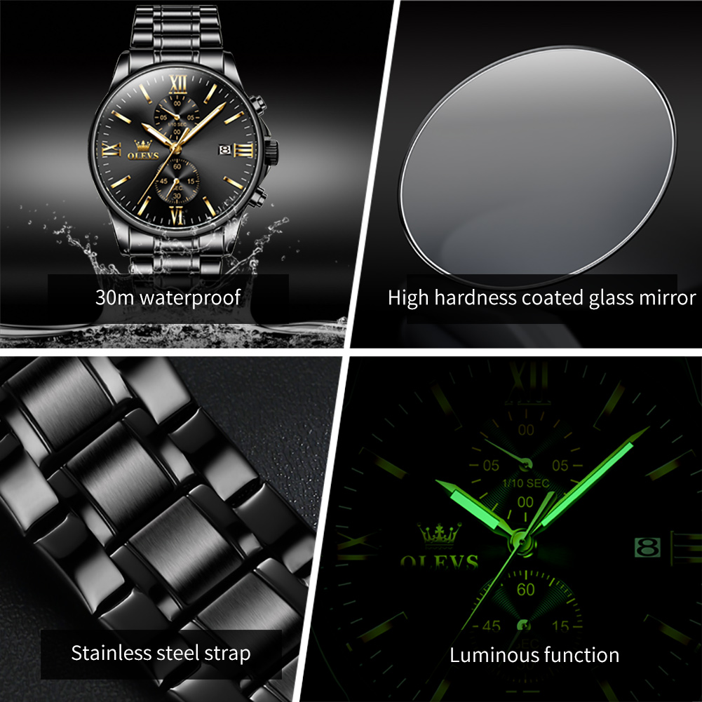 OLEVS 2886 Klasik Siyah Kuvars - Luxury Watch Magazine incelemesi ve fiyatı